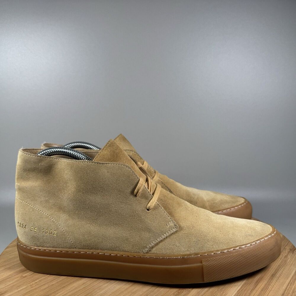 Common Projects Beige Suede Chukka Sneakers